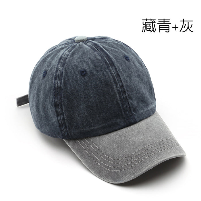 Wholesale  washing old splicing light board baseball cap