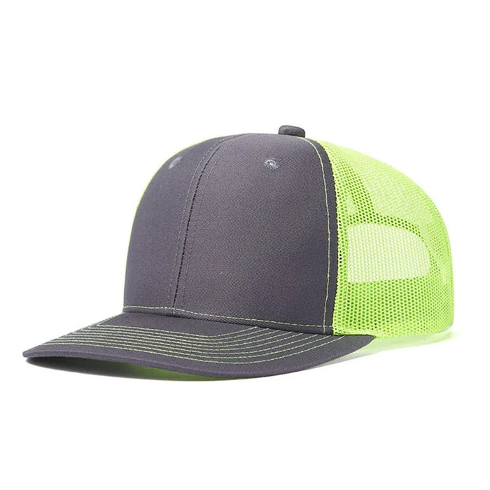 Wholesale Khaki pure color light board duckbill cap with wide brim and breathable mesh baseball cap