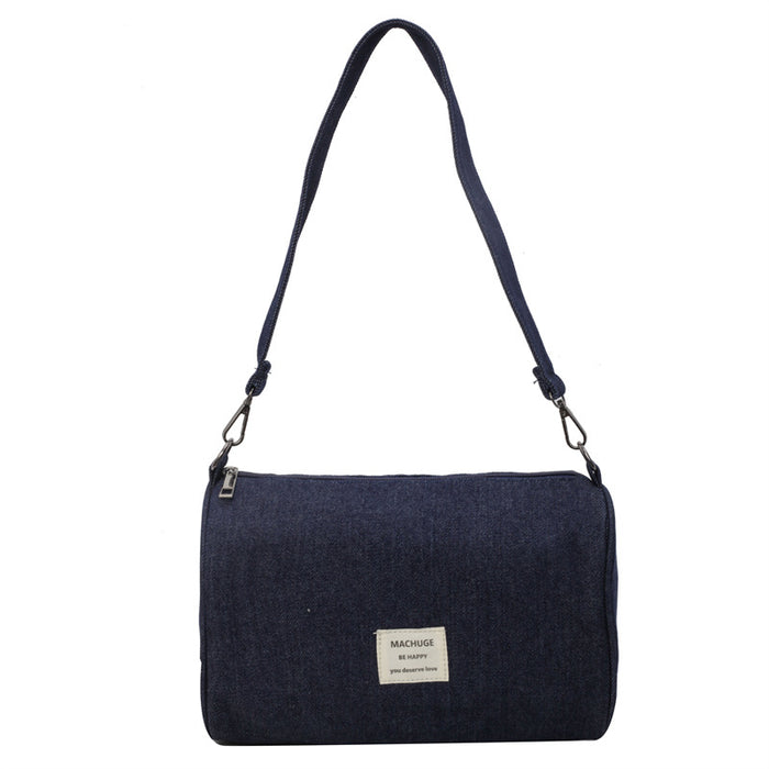 Wholesale Nylon bag, large capacity, single shoulder, niche, versatile, commuter crossbody, pleated shoulder strap