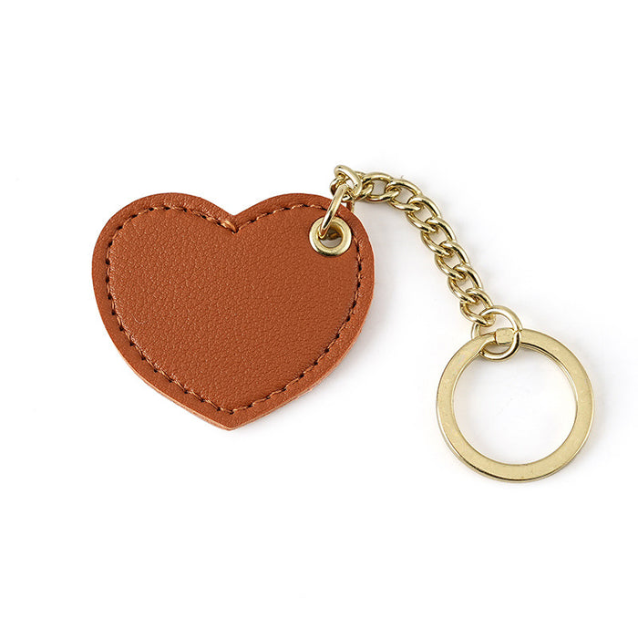 Wholesale Jewelry pendant, heart-shaped leather keychain, cute bag keychain