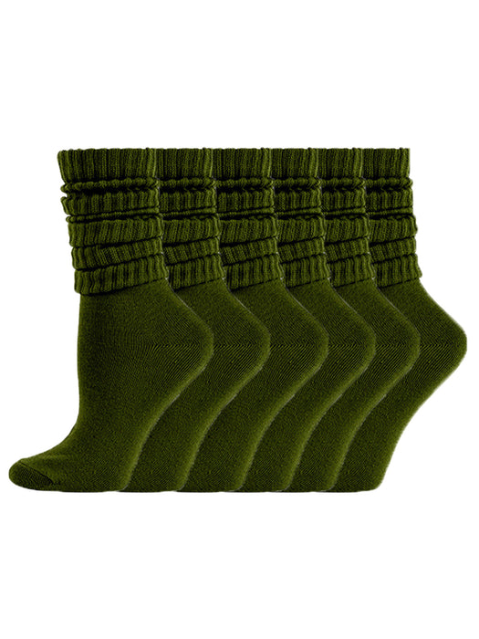 Wholesale American style long tube socks for women spring and autumn solid color autumn and winter thick warm calf socks