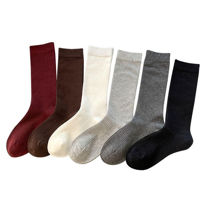 Wholesale Socks trend boneless mid tube women's socks long tube stacked socks