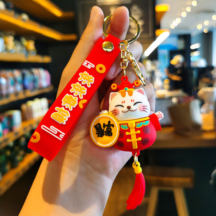 Wholesale Rubber Cartoon Doll Keychain JDC-KC-Tingm192