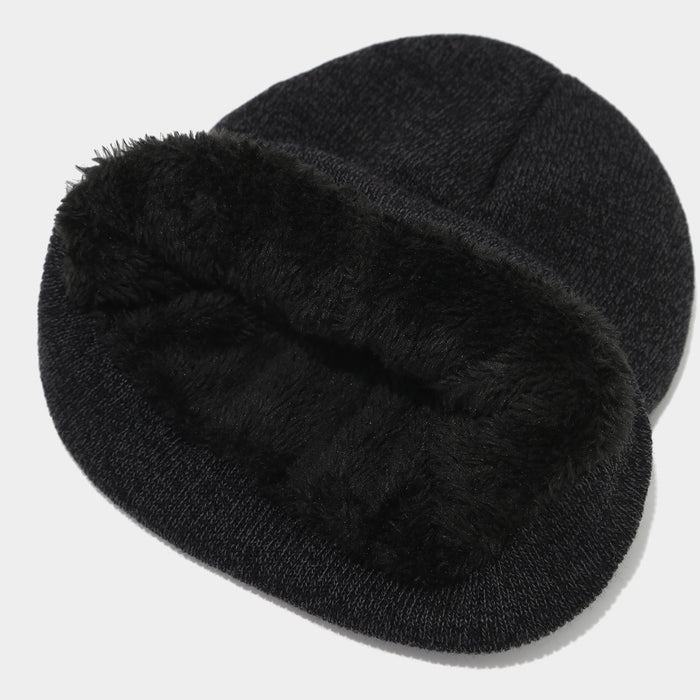 Wholesale Winter Outdoor Cycling Skiing Warm Solid Color Knit Hat Set