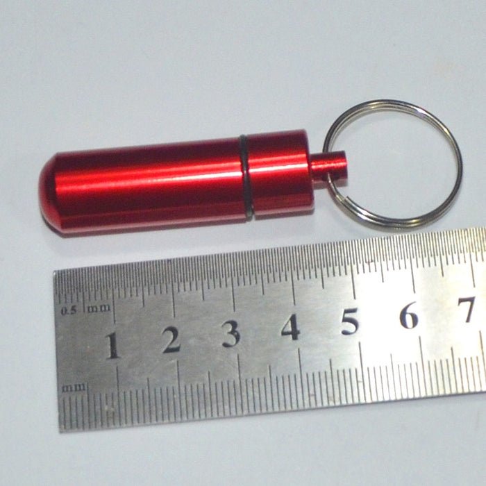 Wholesale Aluminum Alloy Pill Bottle Cartridge Keychain JDC-KC-KB001