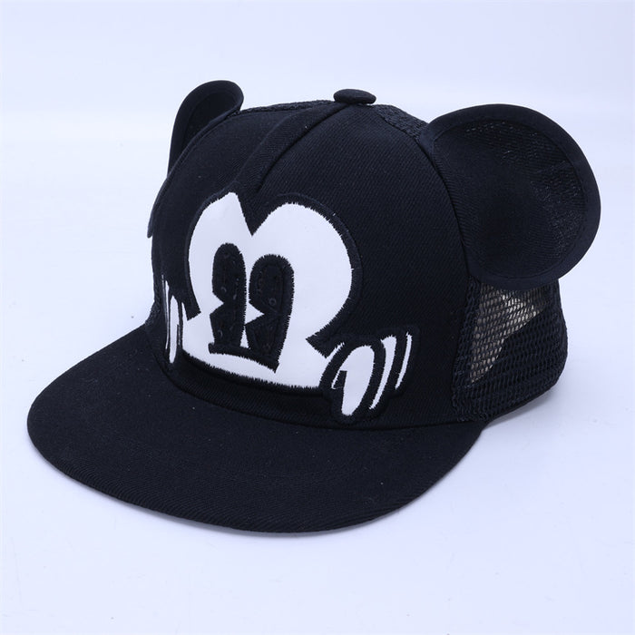 Wholesale Trendy Cute Cartoon Kids Baseball Cap Flat Brim Adjustable Sun Protection