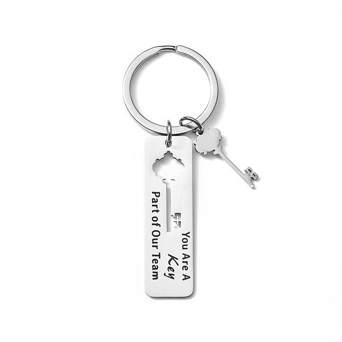 Wholesale You Are A Key Part of Our Stainless Steel Keychain JDC-KC-LinHeng005