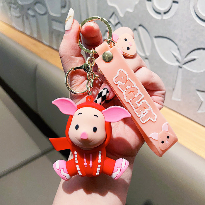 Wholesale PVC Cartoon Silicone Doll Keychain JDC-KC-MLZ001