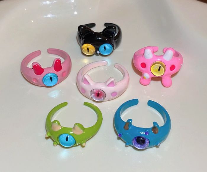 Wholesale Funny ring, niche design, cartoon personality