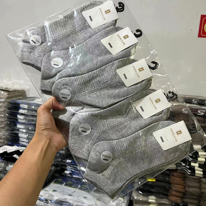Wholesale Cotton socks, summer thin socks, sweat absorbing sports short tube socks