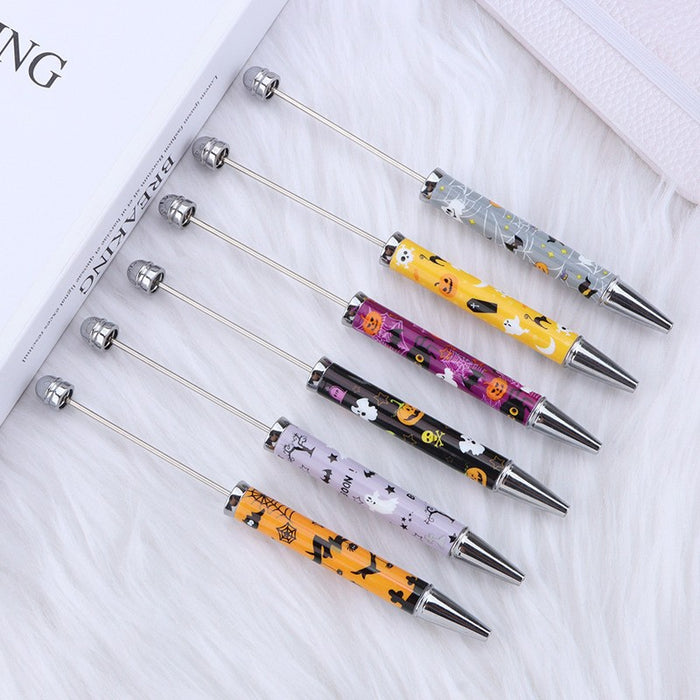 Wholesale Halloween Plastic Beaded Ballpoint Pen JDC-PN-GanCai007