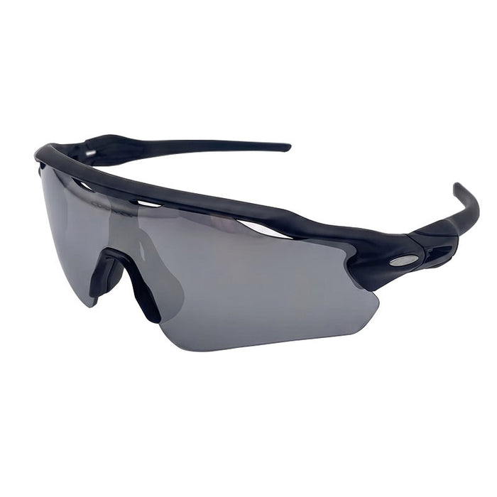 Wholesale Stylish Sports Sunglasses HD Anti UV Windproof Cycling Running Outdoor Goggles Dark Purple Frame Red Lens For Resale