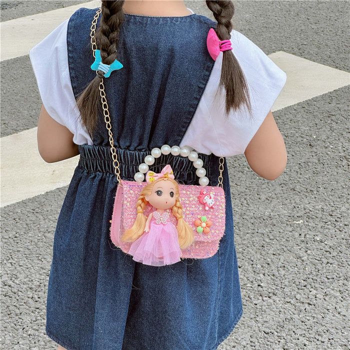Wholesale Children's Bags Pearl Handbags Shoulder Bags JDC-SD-GSAT002