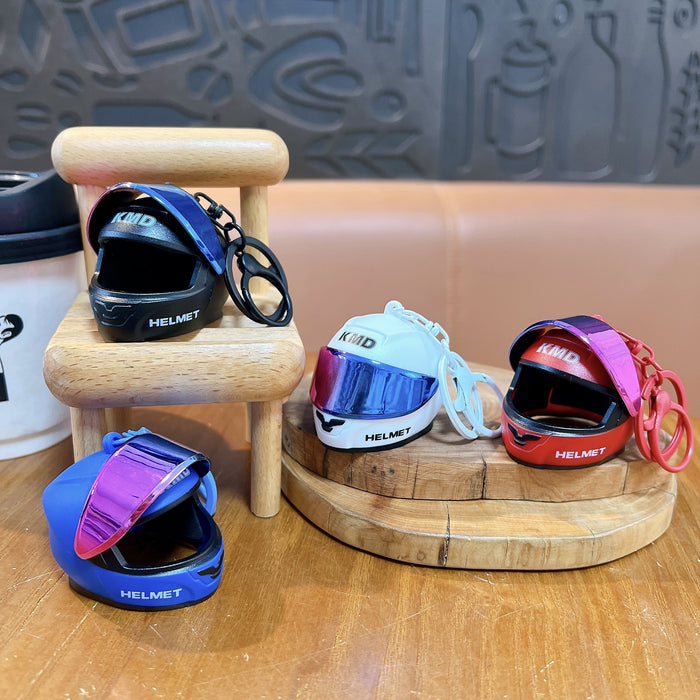 Wholesale Helmet Keychain 3D Motorcycle Helmet Pendant