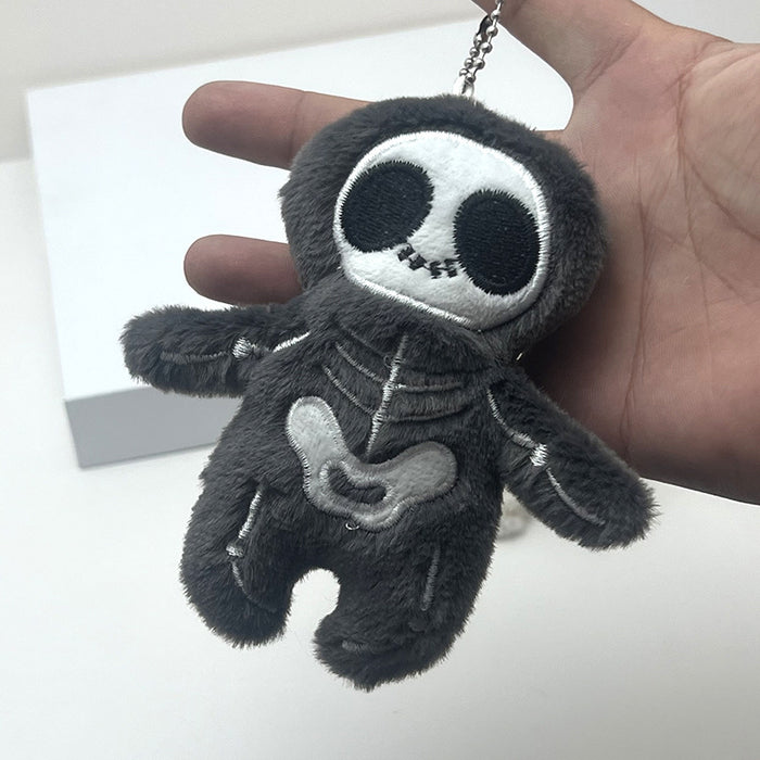 Wholesale Plush Mummy Keychain Skull Ghost  Pendant for Bag Charm MOQ:10