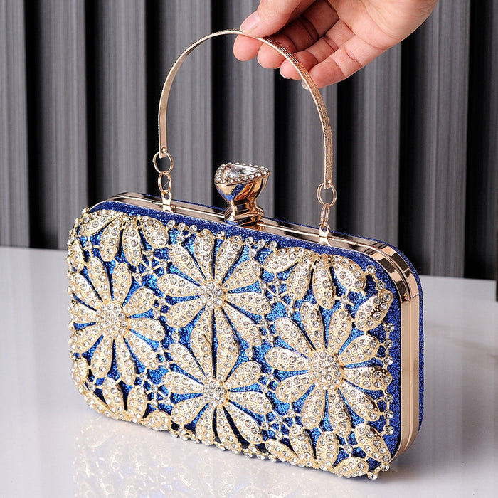 Wholesale Evening Bags Flower Rhinestone Handbags JDC-HB-YiX014