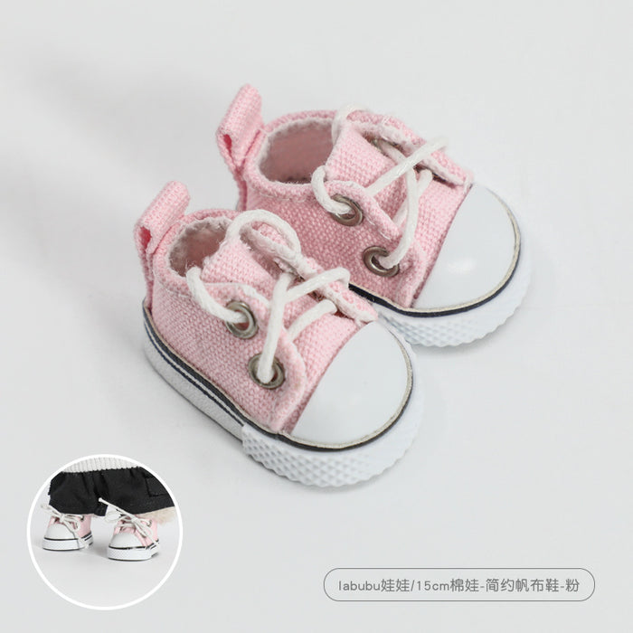 Wholesale 20cm Cotton Doll Shoes Simple Sports Canvas Shoes Doll Doll Shoes  Accessories Cotton Doll Shoes