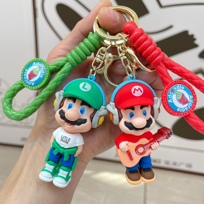 Wholesale Keychain cartoon doll backpack pendant car keychain claw doll machine small gift
