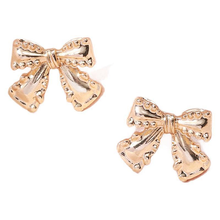Wholesale Alloy bowknot stud earrings
