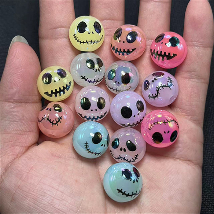 Wholesale 200pcs Halloween Series Acrylic Electroplated Beads JDC-BDS-Xiaox001