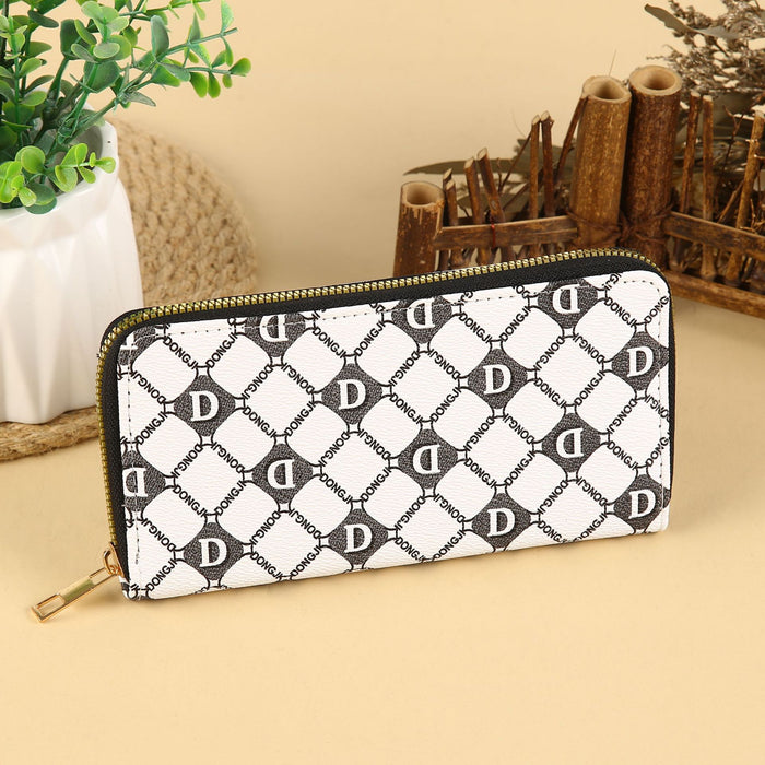 Wholesale Urban Casual PU Leather Long Wallet with Card Slots and Phone Pocket MOQ≥3