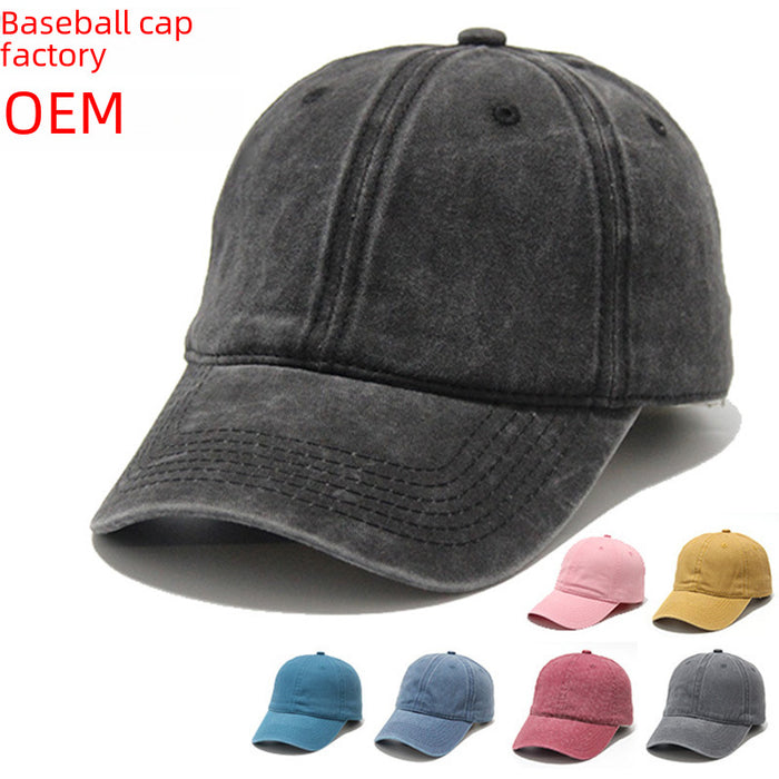Wholesale Baseball cap, washed cap, outdoor duckbill cap, used cowboy hat