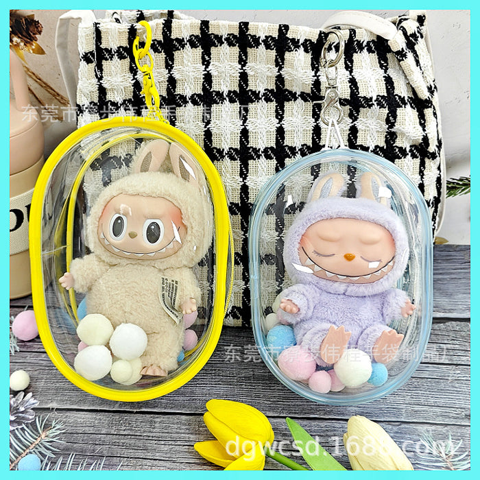 Wholesale 15CM Doll Bag Double Zipper Thickened PVC Transparent Waler Bag