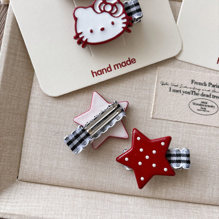 Wholesale Handmade Fabric Cartoon Bow Hair Clip