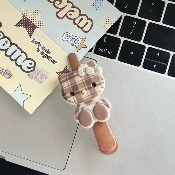 Wholesale Cartoon Plaid Cute Long Billed Duck Clip