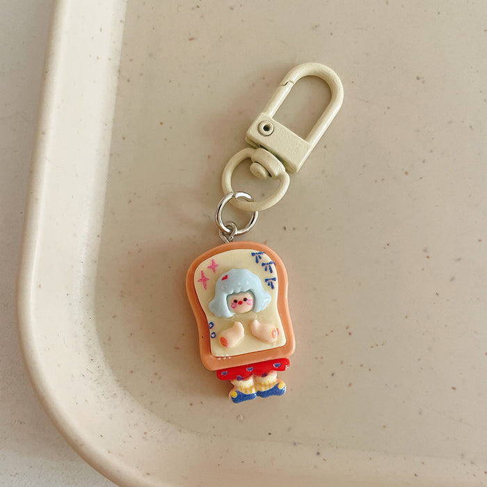 Wholesale Keychain pendant, student cartoon backpack hanging accessory