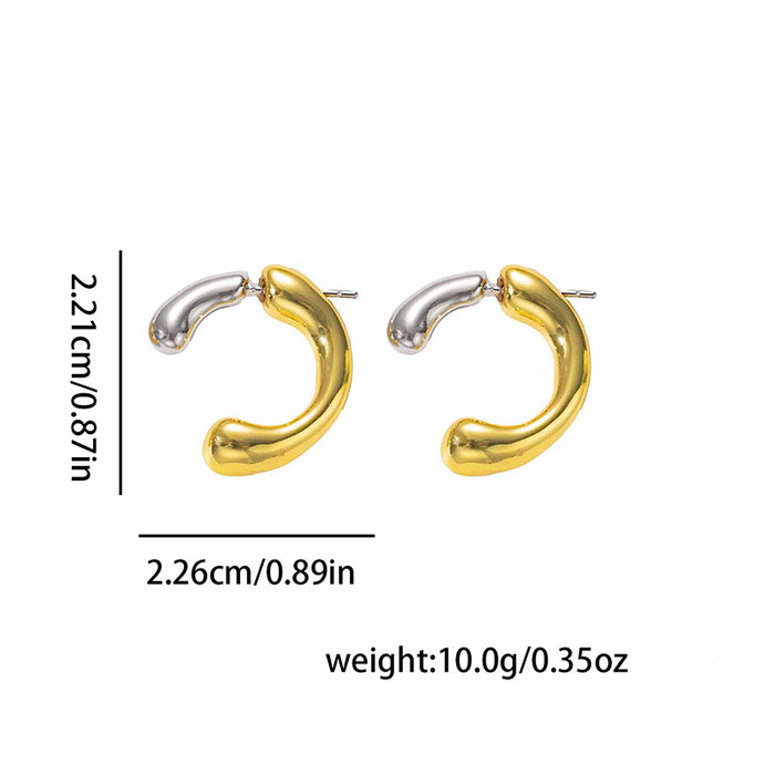 Wholesale ing C-shaped Earrings Pigment Ring Ear Buckle