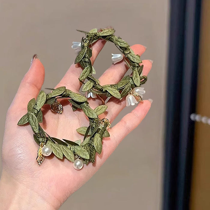 Wholesale Olive Leaf Hair Band Headband   Rubber Band Hair Rope Hair Accessories