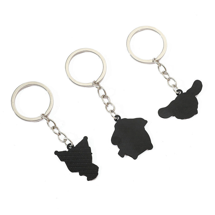 Wholesale cartoon alloy oil keychain jewelry
