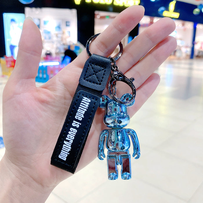 Wholesale Cartoon electroplated keychain, cute doll, exquisite backpack pendant, car keychain