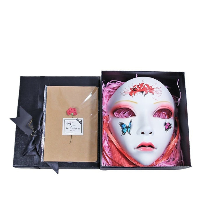 Wholesale Animistic Internet Celebrity Adult Party Mask Full Face Chinese Style Hand-painted Decoration Hanfu Accessories Members Exclusive
