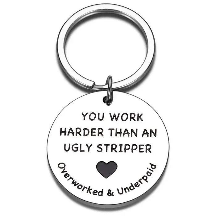Wholesale Employee Appreciation Gift Stainless Steel Keychain JDC-KC-SiYi002