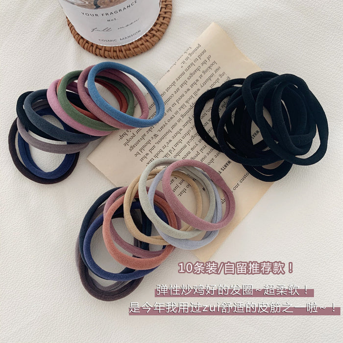 Wholesale plush high elastic hair rope  JDC-HS-Shengxuan008