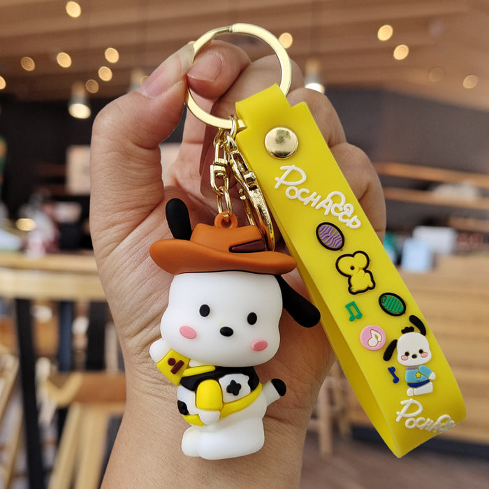 Wholesale Cartoon Silicone Doll Keychain JDC-KC-ZhuoRan020