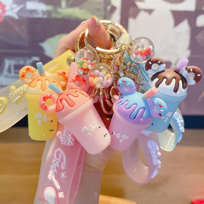 Wholesale Creative ice cream PVC keychains