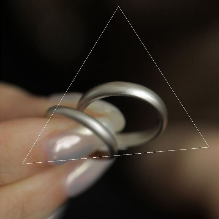 Wholesale Adjustable matte ring with minimalist design for women and high-end diamond couple ring