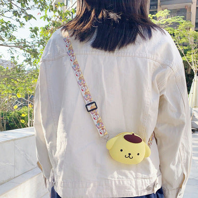 Wholesale Cartoon Backpack Silicone Soft Children's Diagonal Cross Bag (S) JDC-SD-WangZhao001