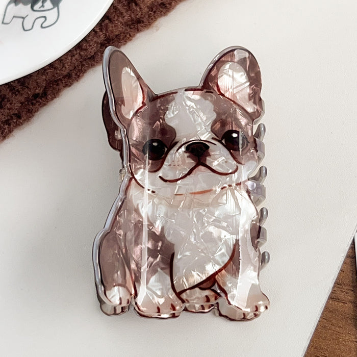 Wholesale Cute Puppy Design PVC Hair Clip - Samoyed Corgi Border Collie Hair Accessory