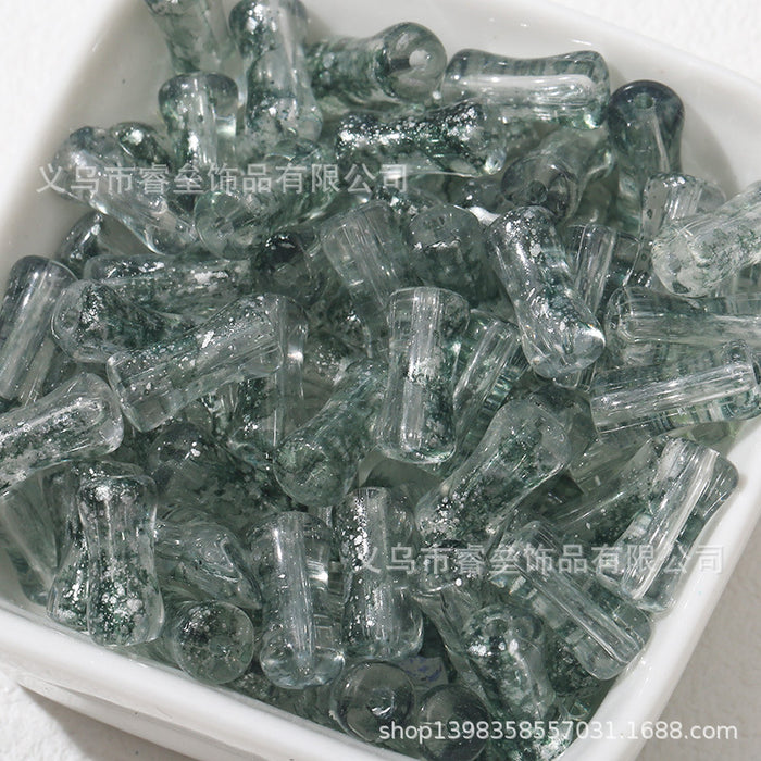 Wholesale 50pcs Bamboo Joint Glass Loose Beads 6mm