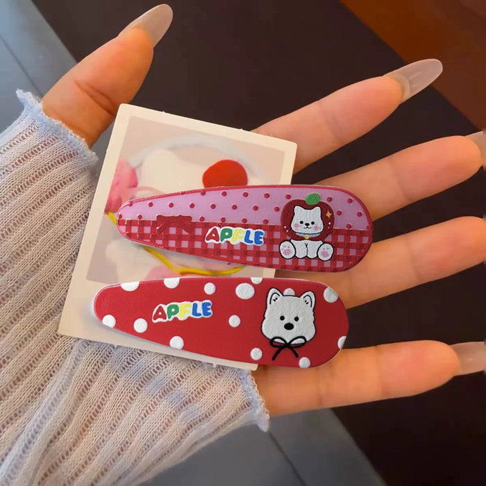 Wholesale Handmade Cartoon Polka Dot Checkered Children' s Hair Clip