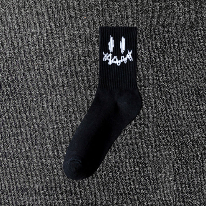 Wholesale men' s deont mid-calf socks black and white cotton socks women' s summer sports basketball socks