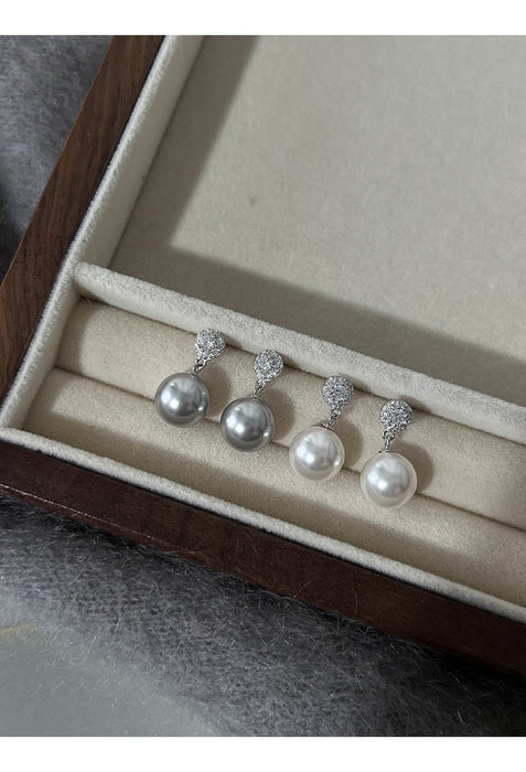 Wholesale Simple daily commuting quality pearl earrings temperament earrings ear clips without ear holes