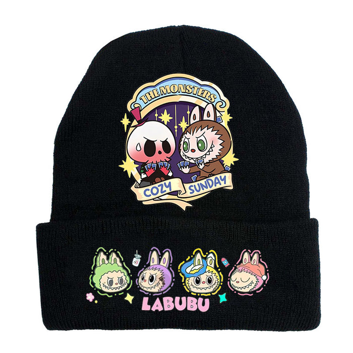 Wholesale   knitted hat autumn and winter new wool hat adult outdoor warm hat cross-border cartoon cold hat