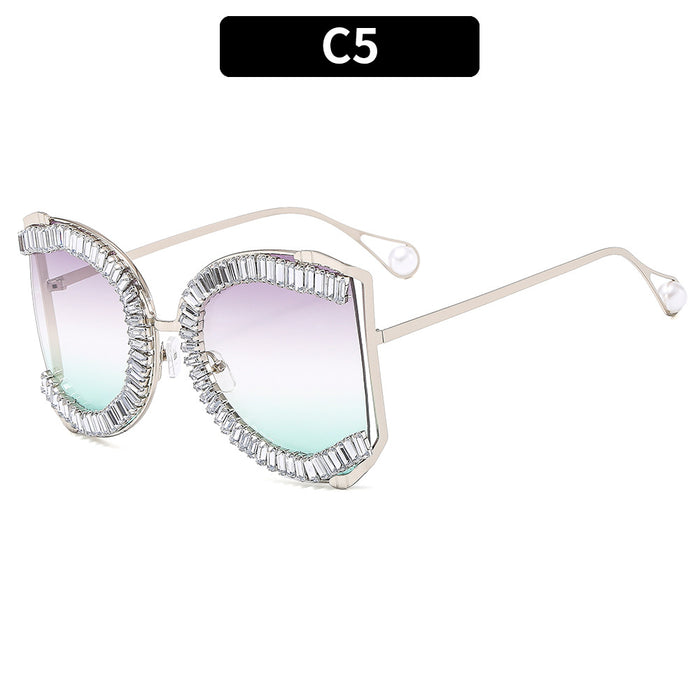 Wholesale PC Metal Diamond Sunglasses JDC-SG-XIa052