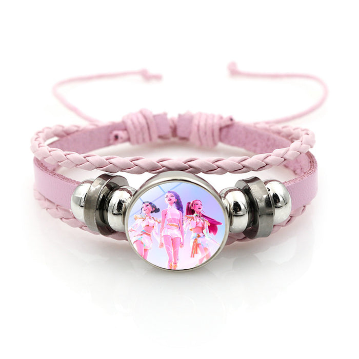 Wholesale Kpop Pink Bracelet Jewelry Girls Gift Cross-border Anime Peripheral Hand Jewelry Small Gift