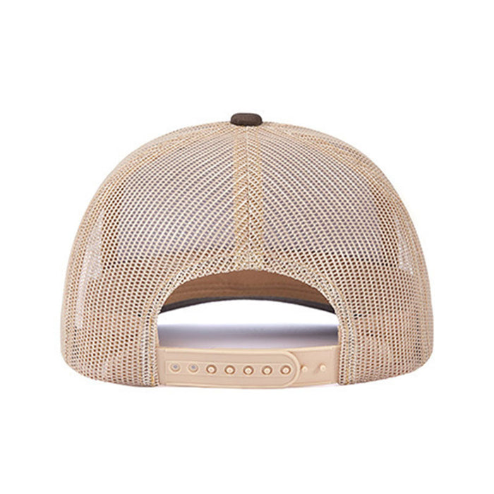 Wholesale Khaki pure color light board duckbill cap with wide brim and breathable mesh baseball cap
